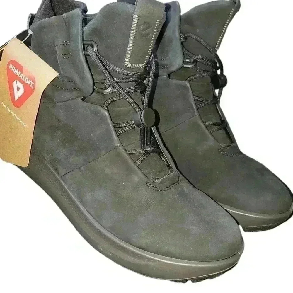 ECCO Women's Solice Mid-Cut Gore-TEX Waterproof Black Boots New with tags No Box - Picture 2 of 16